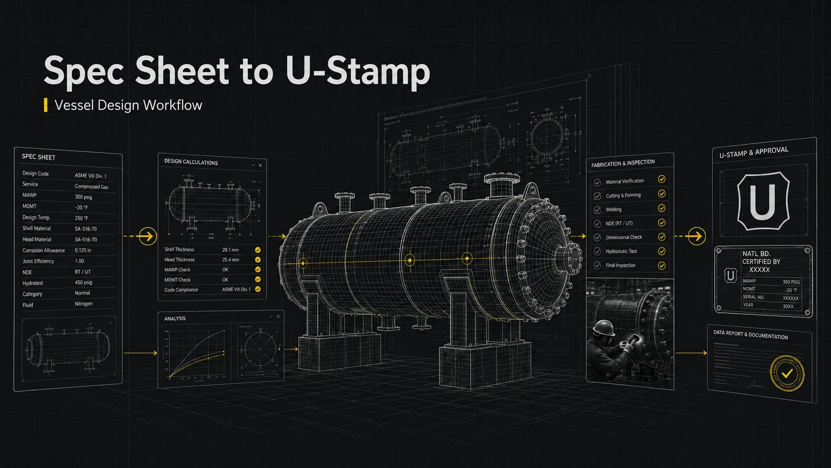 From Spec Sheet to U-Stamp: The Complete Vessel Design Workflow